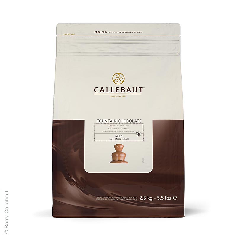 Callebaut Helmjölk, för fontän & fondue, Callets, 37,8 % kakao, 2,5 kg