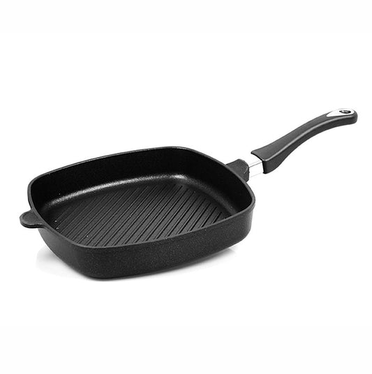 AMT Gastroguss, grillpanna, fyrkantig, induktion, 28 x 28 cm, 5 cm hög, 1 st