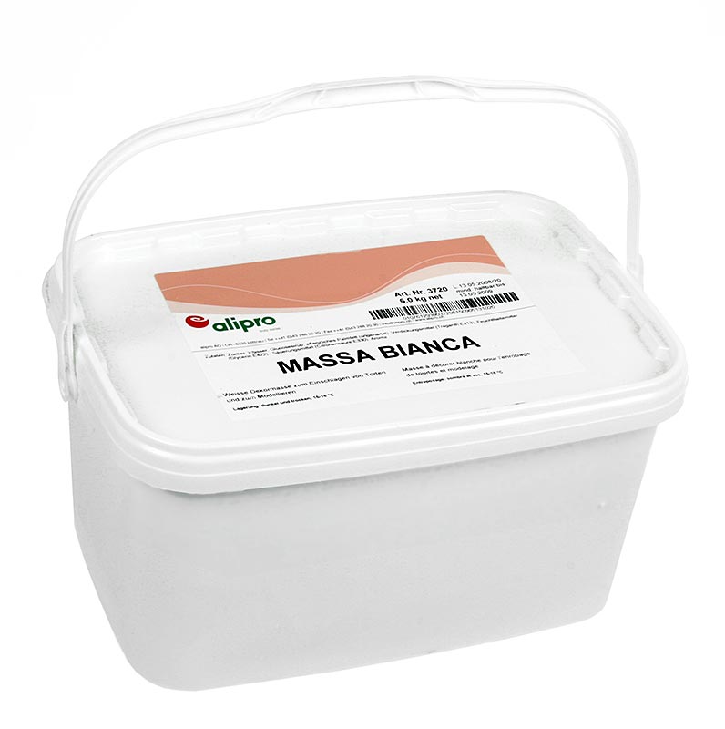 Massa Bianca, rullfondant, vit dekorationsmassa (liknande Massa Ticino), 6 kg
