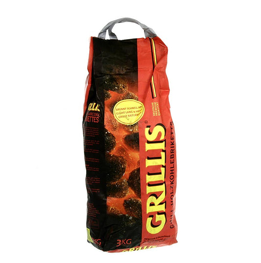 Grill BBQ – kolbriketter, av bokträ, 3 kg