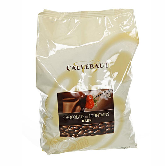 Callebaut Mörk choklad, Callets, för fontäner och fondue, 56,9 % kakao, 2,5 kg