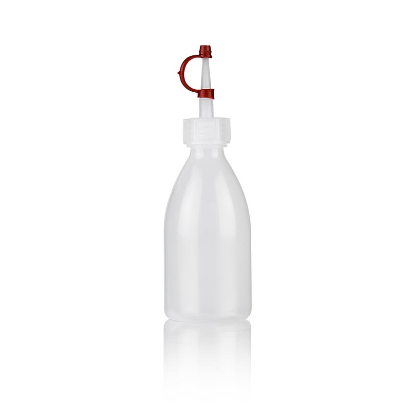 Plastsprutflaska, med droppflaska/lock, 100 ml, 1 st