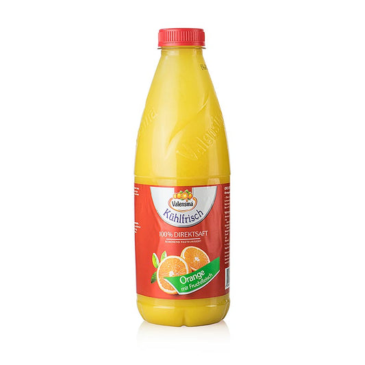 Apelsinjuice, 100 % direktpressad, Valensina, 1 l