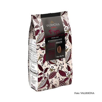 Valrhona Coeur de Guanaja, mörk choklad, Callets, 80 % kakao, låg kakaosmörhalt, 3 kg