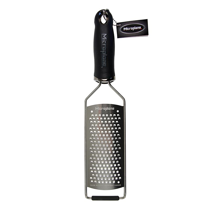 Microplane Gourmet-serien – grov rivjärn, handtag svart/soft-touch, 1 st