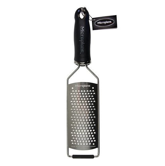 Microplane Gourmet-serien – grov rivjärn, handtag svart/soft-touch, 1 st