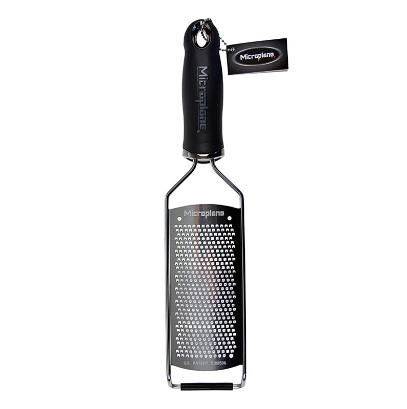 Microplane Gourmet-serien – fin rivjärn, handtag svart/soft-touch, 1 st