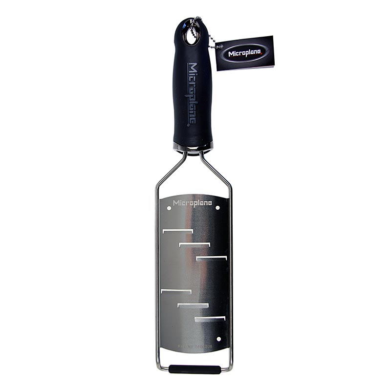 Microplane Gourmet-serien – grov rivjärn, handtag svart/soft-touch, 1 st