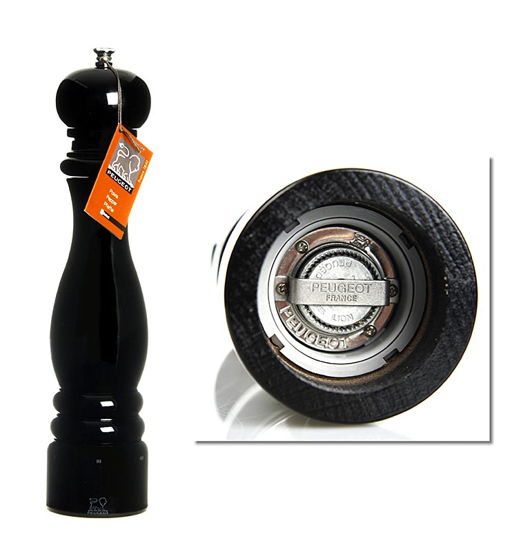 Peugeot pepparkvarn PARIS U´SELECT, 30 cm hög, justerbar, svart bok, 1 st