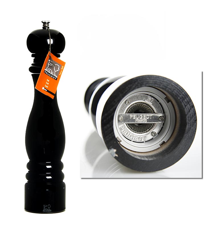 Peugeot saltkvarn PARIS U´SELECT, 30 cm hög, justerbar, svart bok, 1 st