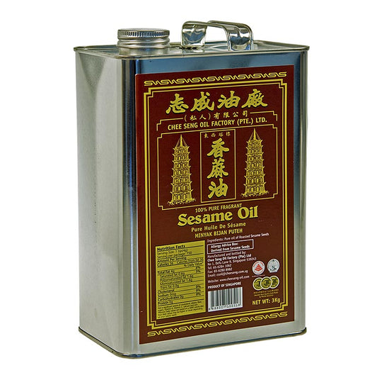 Sesamolja Asia, ren, mörk, av rostad sesam, 3,215 l