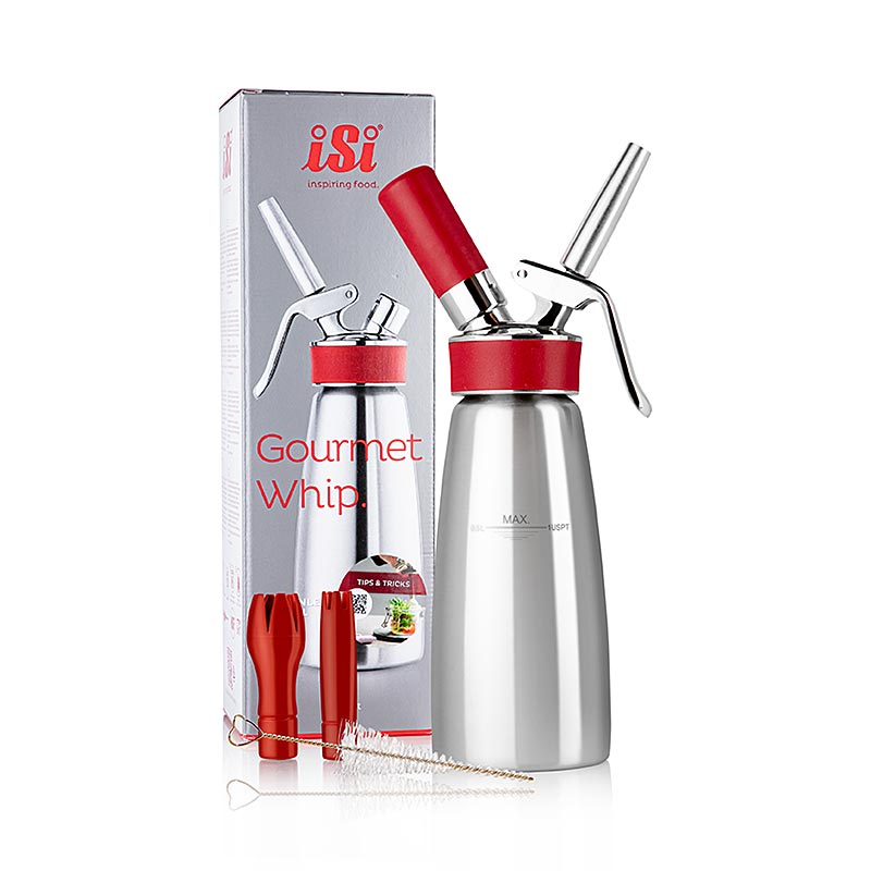 Espuma - Sprayer, Gourmet Whip Plus, komplett, matt rostfritt stål, 500 ml, 1 St