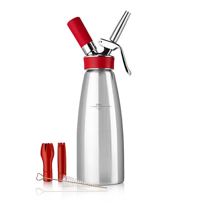 Espuma - Sprayer, Gourmet Whip Plus, komplett, matt rostfritt stål, 1 liter, 1 St
