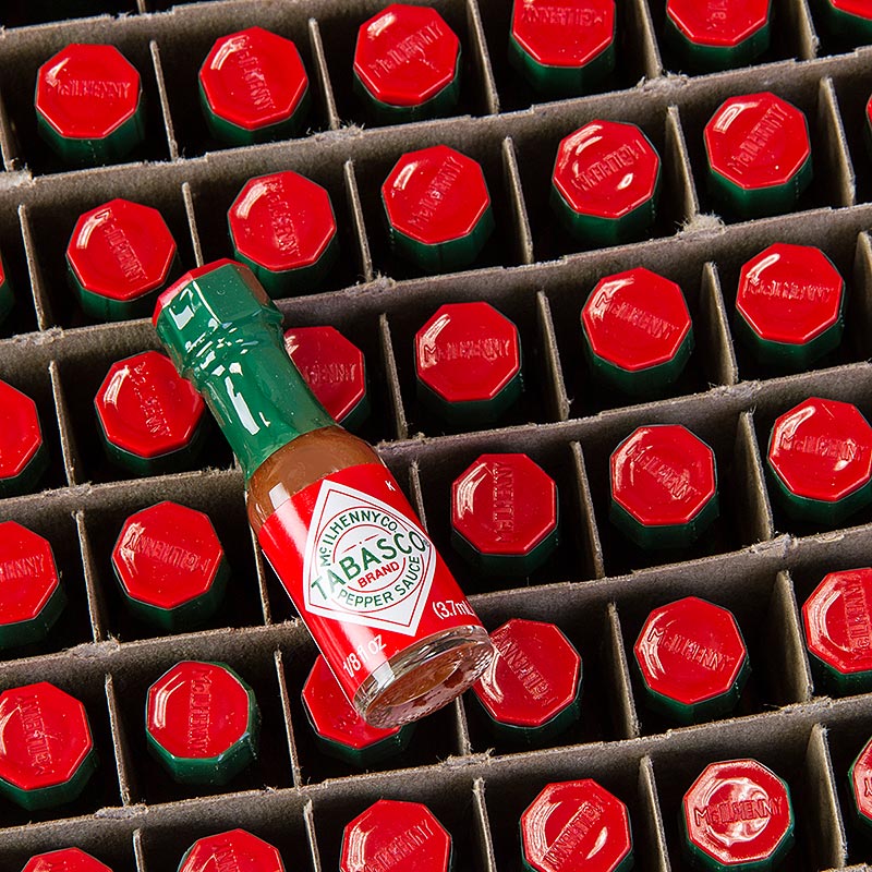 Tabasco, röd, stark, miniflaska, 533 ml, 144 x 3,7 ml