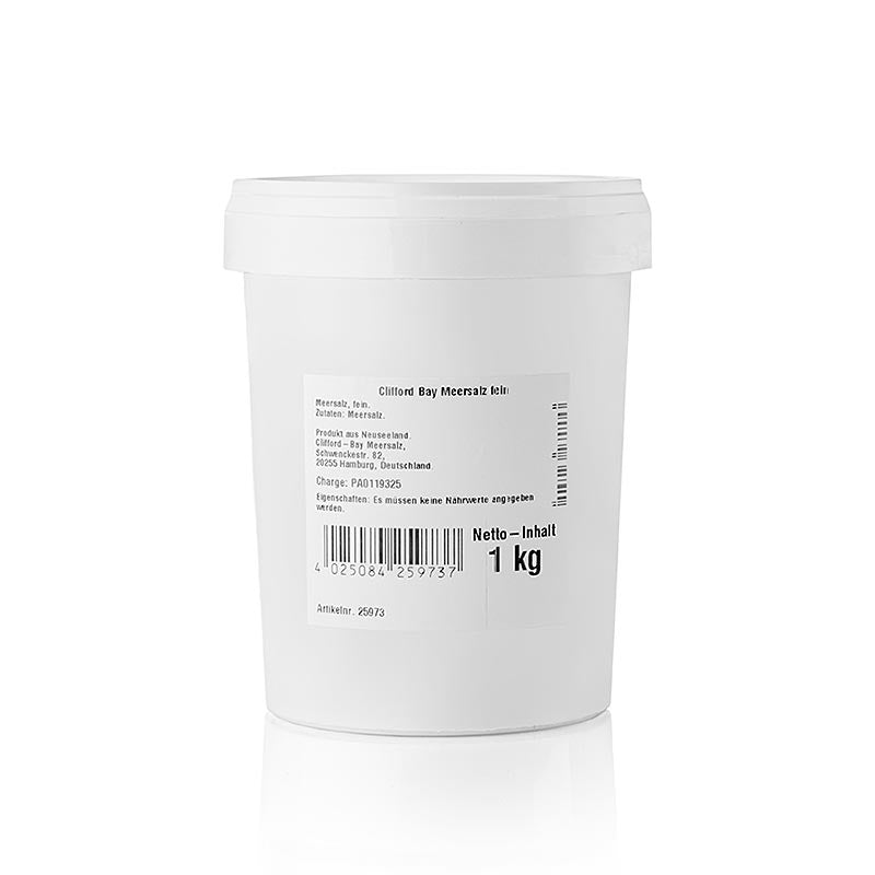 Clifford Bay, finkornigt havssalt, Nya Zeeland, 1 kg