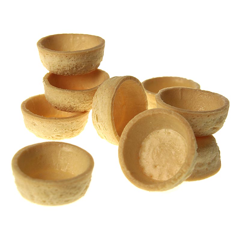 Dessert-tarteletter – Classic, runda, ø 5 cm, mördeg, veganska, 1,785 kg, 184 st