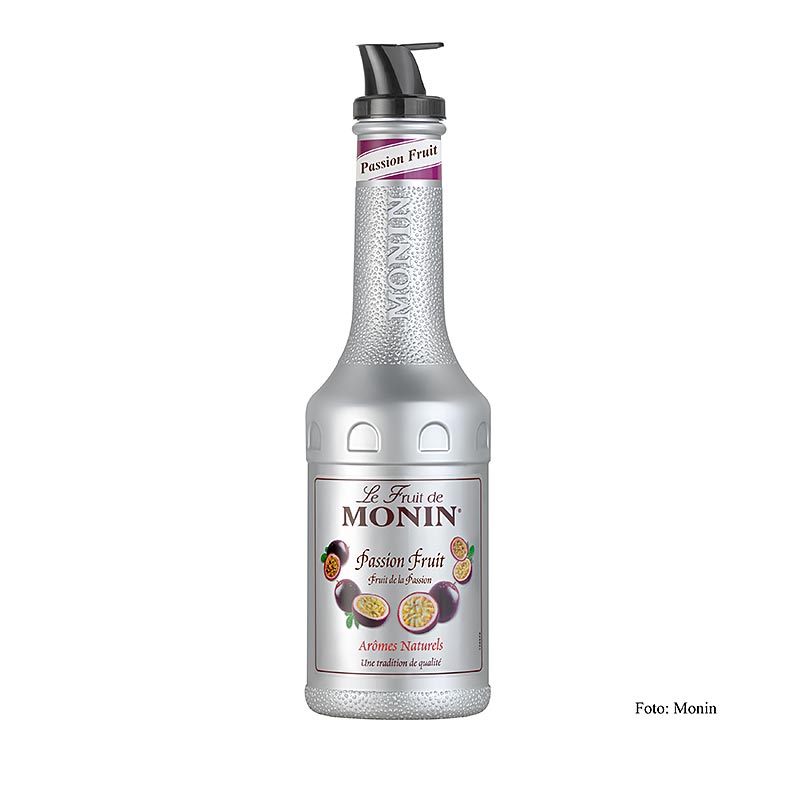 Fruktpurémix – passionsfrukt, sockrad, med pip, 1 l