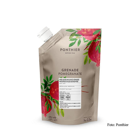 Ponthier granatäpplepuré, med socker, 1 kg