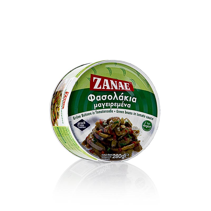 Gröna bönor – Fasolakia i tomatsås, Zanae, 280 g