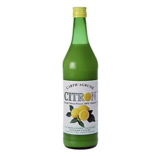 Citronsaft, 100 %, osötad, La Carthaginoise, 1 l