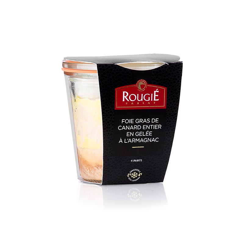 Anka-foie gras – hel, med Armagnac, Rougié, 180 g