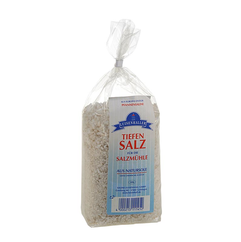 Luisenhaller djupsalt – saltkvarnsalt, grovt, 500 g