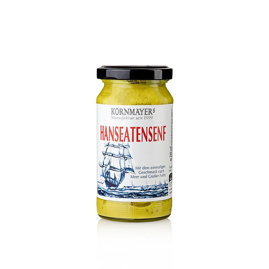 Kornmayer – Hanseatensenf, med ansjovisfiléer och rom, 210 ml
