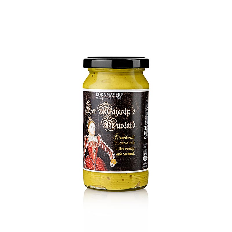 Kornmayer – Her Majestys senap, med pomerans och karamell, 210 ml