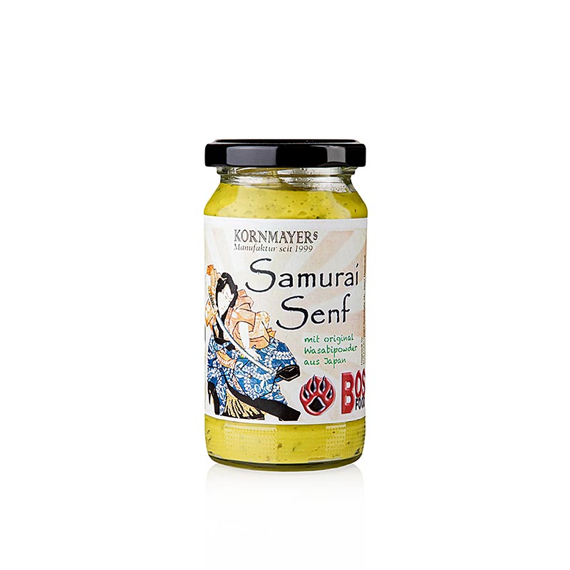 Kornmayer – Samurai-senap, med wasabi och örter, 210 ml