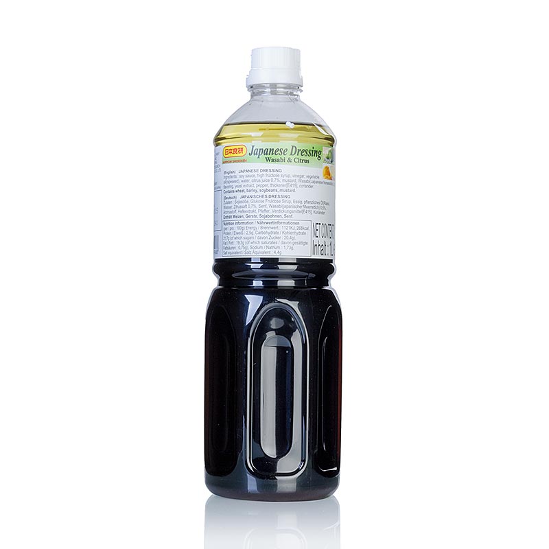 Japansk dressing, med sojasås, vinäger, olja, wasabi, citrus, Nihon Shokken, 1 l