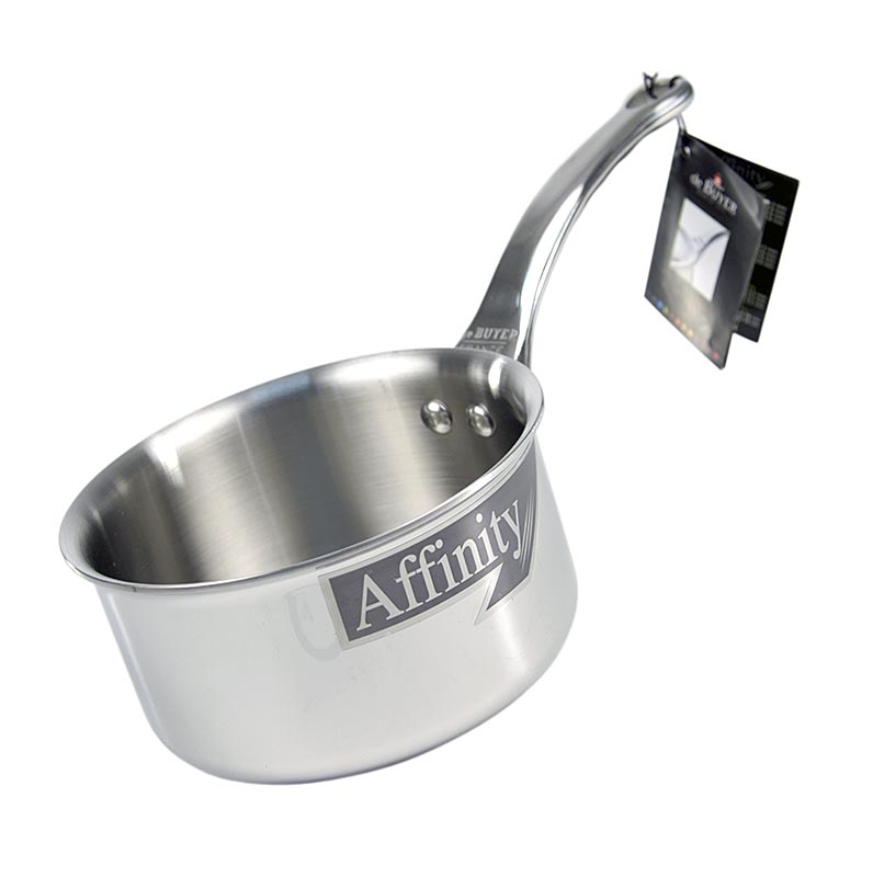 deBUYER "Affinity" induktionskastrull, rostfritt stål, ø 14 cm, 7,5 cm hög, 1 st
