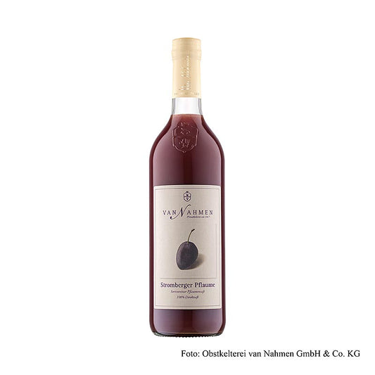 van Nahmen – Stromberger plommon (plommonsaft), 100 % direktpressad saft, 750 ml