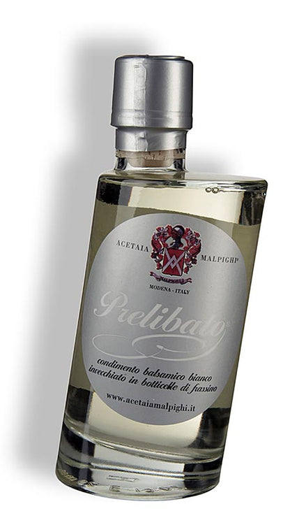 Prelibato, Balsamico Bianco Condimento, 5 år, askfat, Malpighi, 200 ml