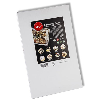 Saga bakpapper, skuret i 32,5 x 53 cm, i dispenser, 500 ark