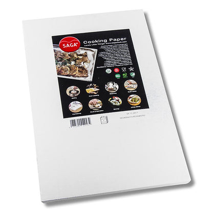 Saga bakpapper, skuret i 32,5 x 53 cm, i dispenser, 500 ark