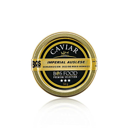 Kaviar – BOS FOOD Premium Selection – korsning mellan Amur- och Kaluga-stör (sch, 50 g