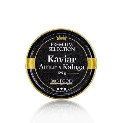 Kaviar - BOS FOOD Premium Selection - Korsning mellan Amur- och Kaluga-stör (sch, 125 g