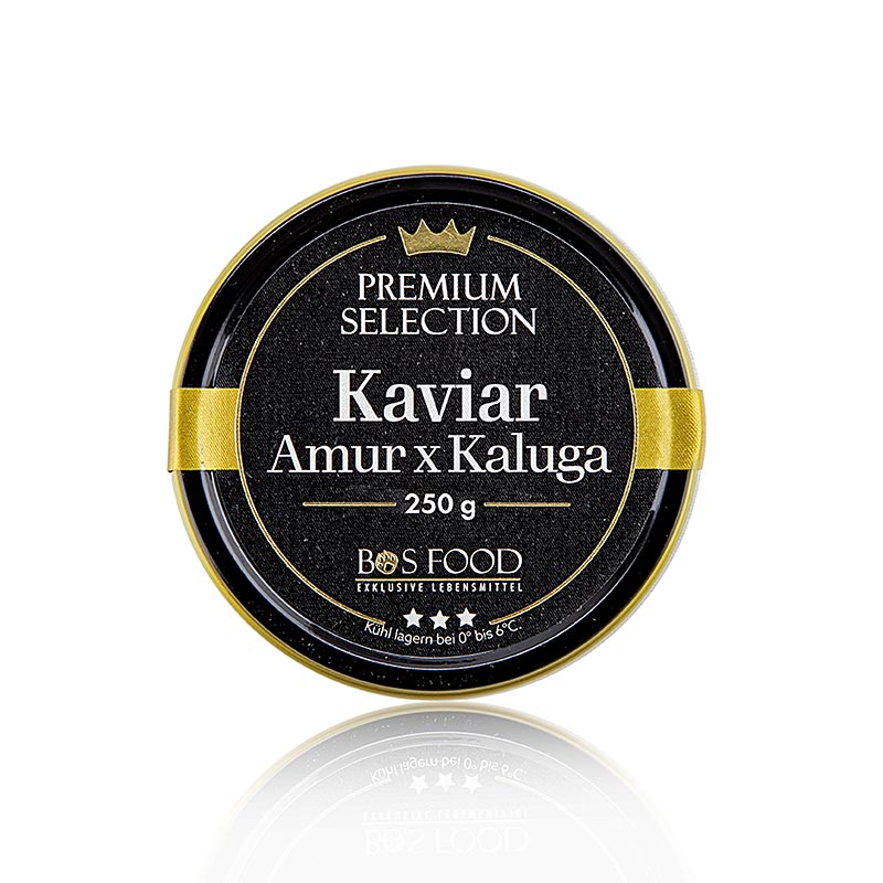 Kaviar – BOS FOOD Premium Selection – korsning mellan Amur- och Kaluga-stör (sch, 250 g