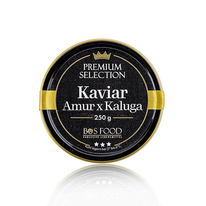Kaviar – BOS FOOD Premium Selection – korsning mellan Amur- och Kaluga-stör (sch, 250 g