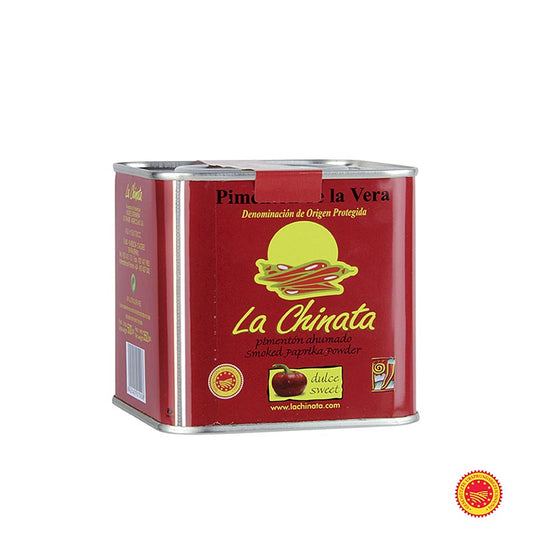 Paprikapulver – Pimentón de la Vera DOP/g.U., rökt, söt, La Chinata, 350 g