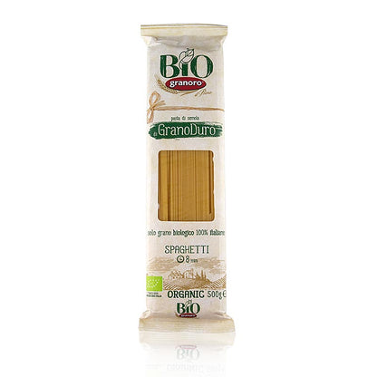 Pasta Granoro, Spaghetti Vermicelloni nr 12, 2 mm, ekologisk, 500 g