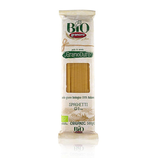 Pasta Granoro, Spaghetti Vermicelloni nr 12, 2 mm, ekologisk, 500 g
