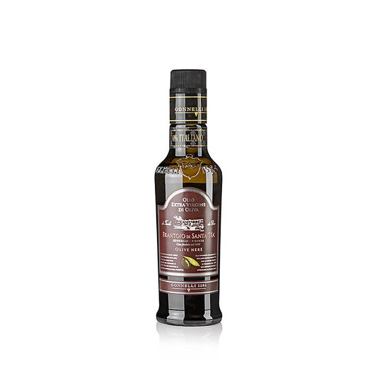 Extra jungfruolja, Santa Tea Gonnelli "Delicato", svarta oliver, 250 ml