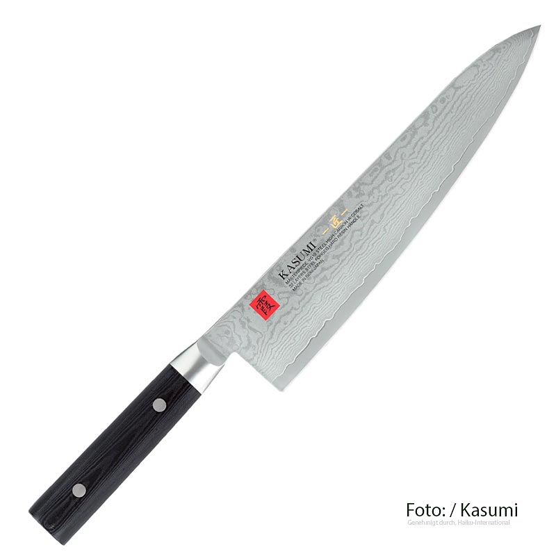 Kasumi MP-12 Masterpiece damaskus kökskniv, 24 cm, 1 st