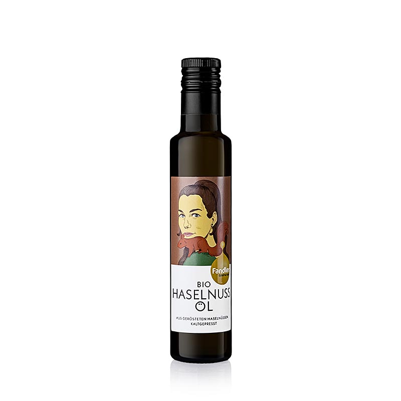 Hasselnötsolja, kallpressad, Fandler, ekologisk, 250 ml