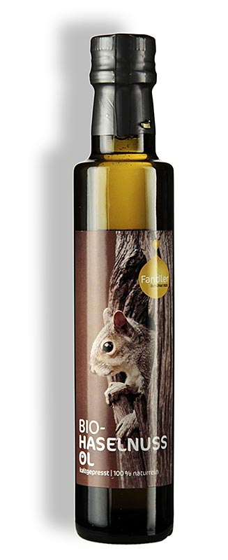 Hasselnötsolja, kallpressad, Fandler, ekologisk, 250 ml