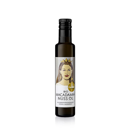 Macadamianötolja, kallpressad, Fandler, ekologisk, 250 ml