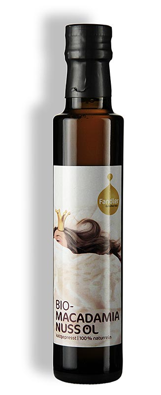 Macadamianötolja, kallpressad, Fandler, ekologisk, 250 ml