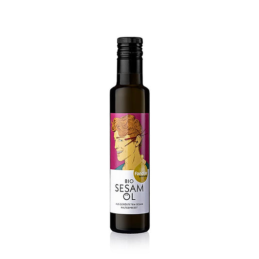 Sesamolja, kallpressad, Fandler, ekologisk, 250 ml