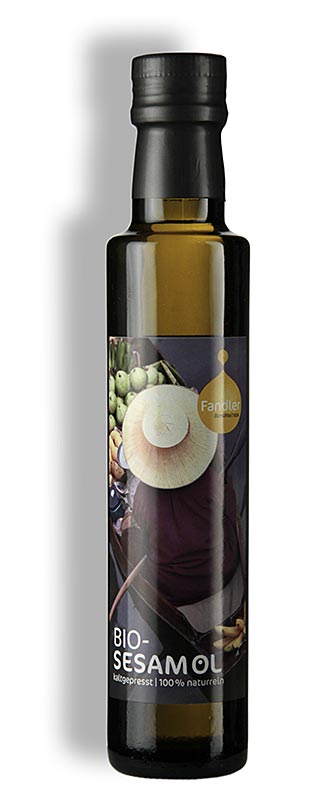Sesamolja, kallpressad, Fandler, ekologisk, 250 ml